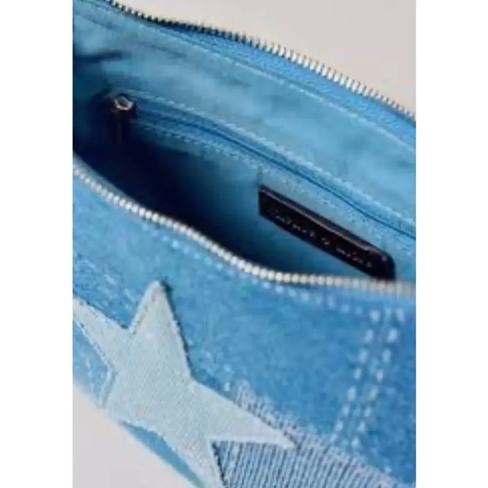NWT Star Denim Leather Moto Bag - Picture 3 of 3